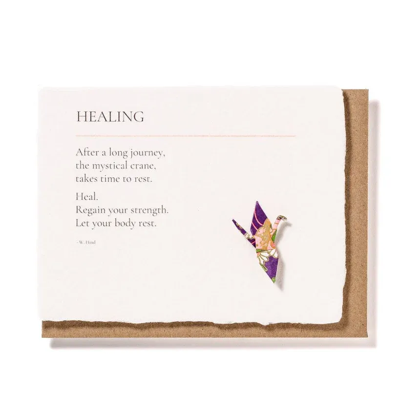 Card Healing With Origami Crane