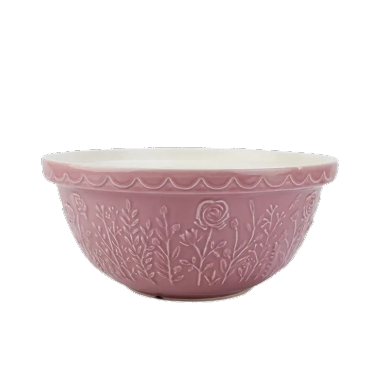Mason Cash In The Meadow Rose Mixing Bowl 11.75&quot;