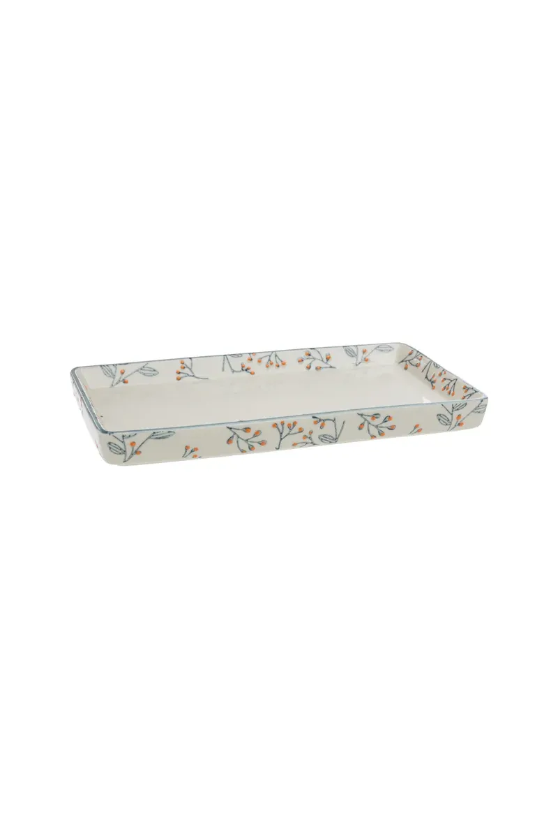 Hand Stamped Tray Romantic