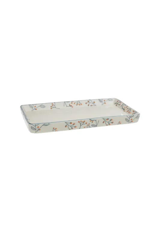 Hand Stamped Tray Romantic