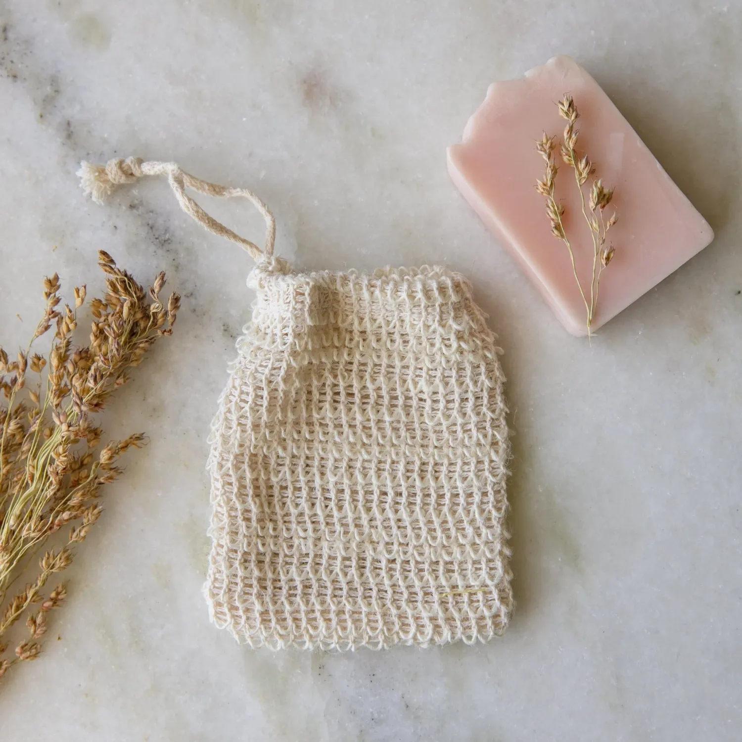 Sisal Soap Saver Exfoliating Pouch