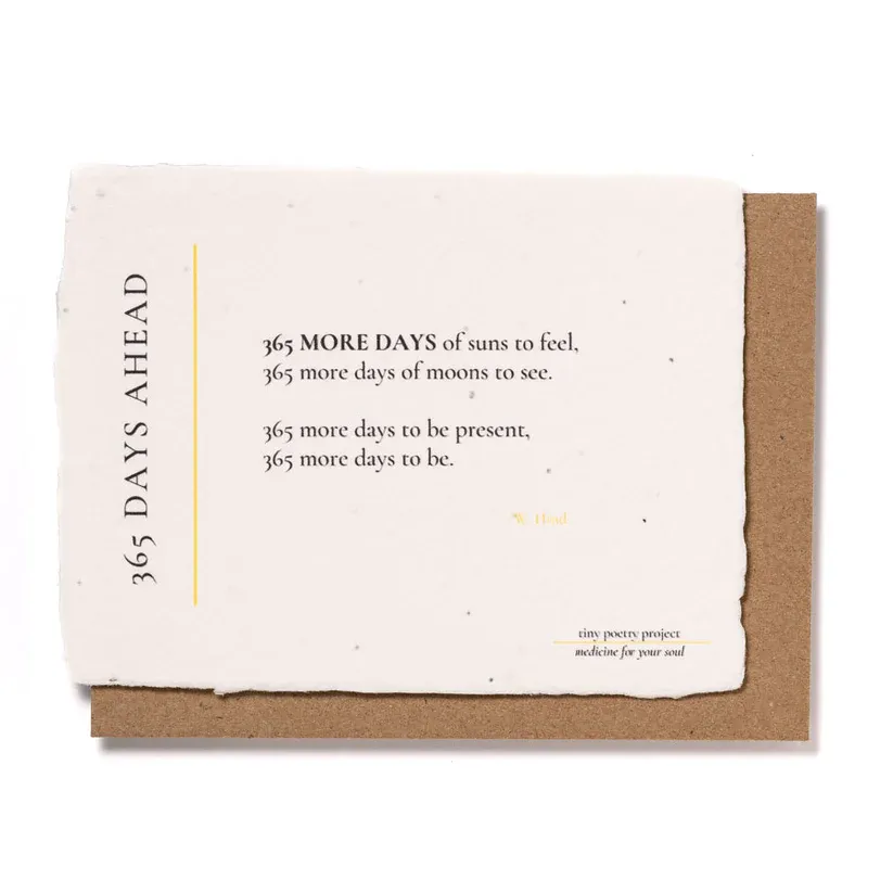 Card 365 Days Ahead With Plantable Wildflowers