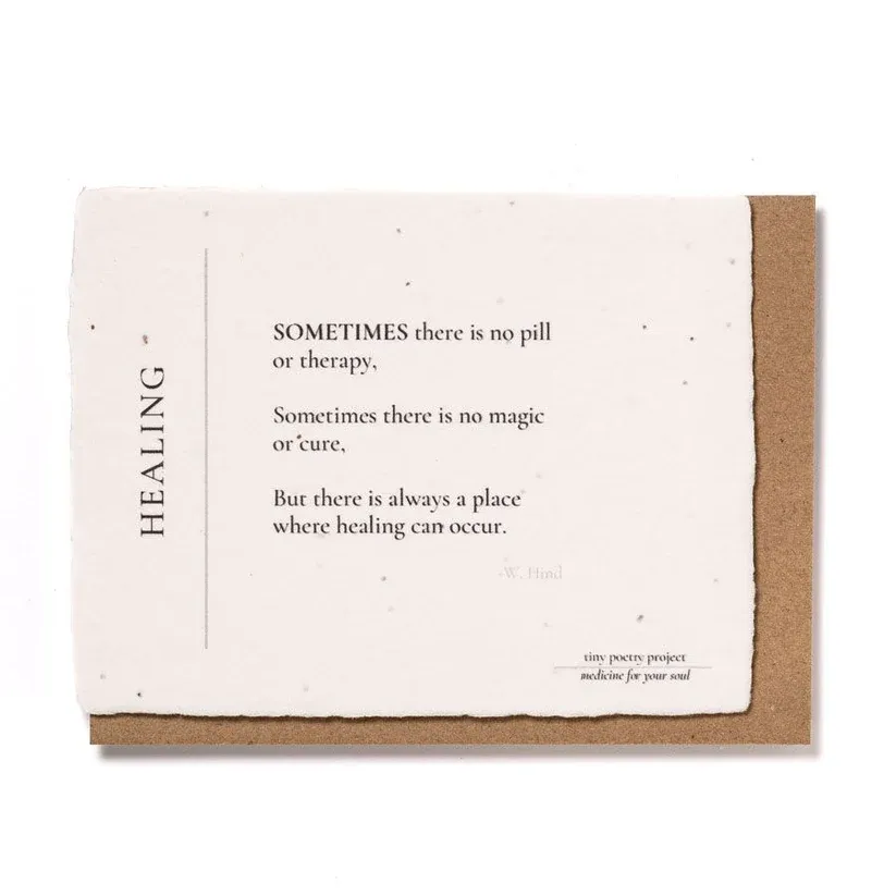 Card Healing With Plantable Wildflowers