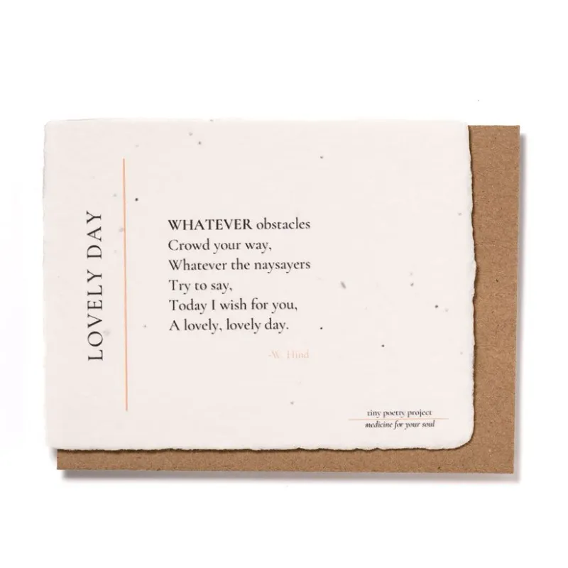 Card Lovely Day With Plantable Wildflowers
