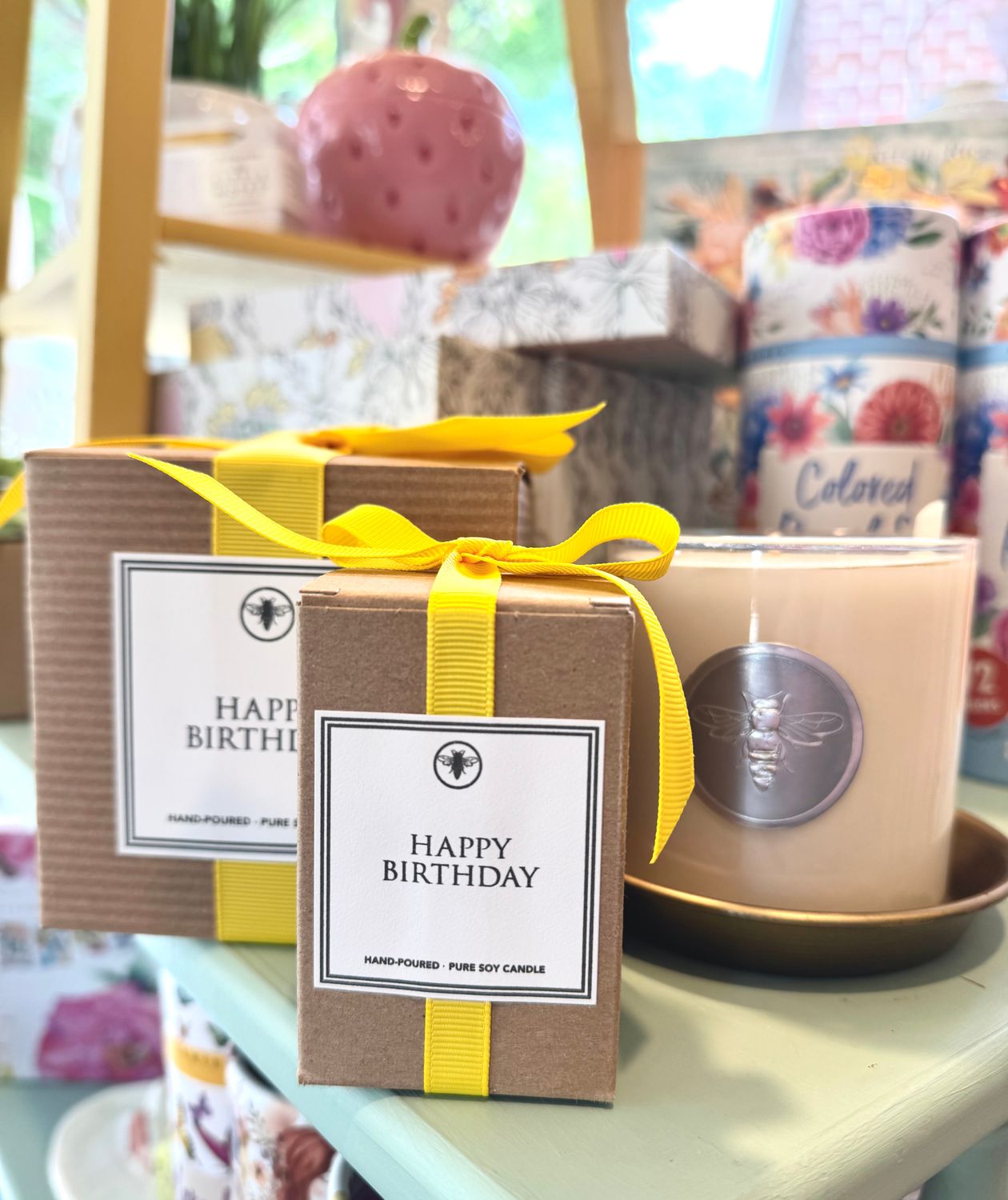 Ella B. OB Sidekick Candle Happy Birthday