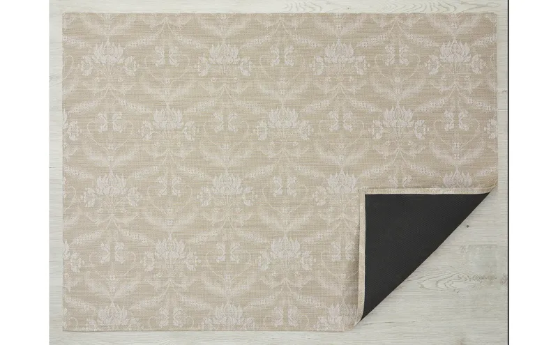 Chilewich LTX Damask FMat In Flax 23x36