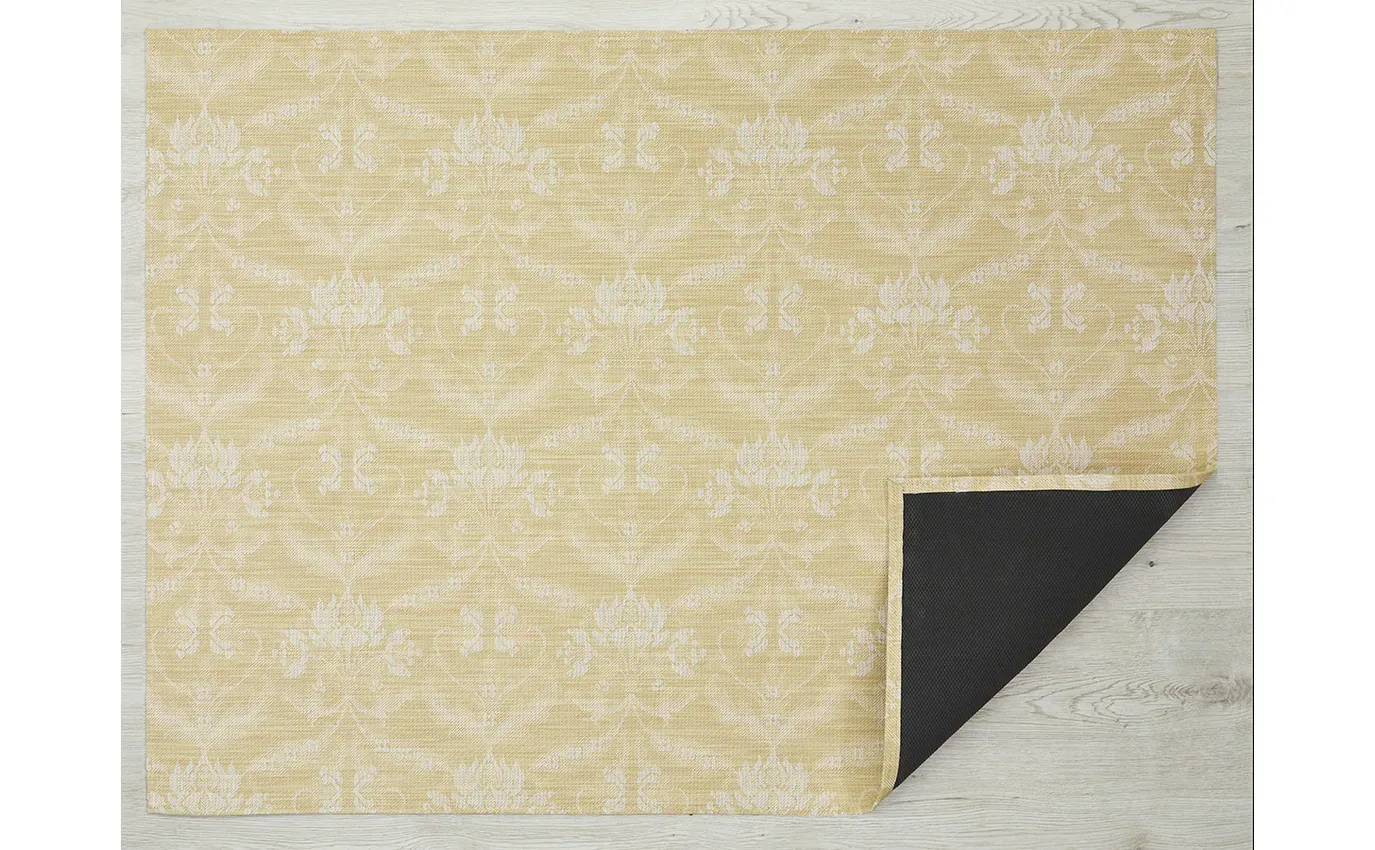 Chilewich LTX Damask FMat In Wheat 23x36