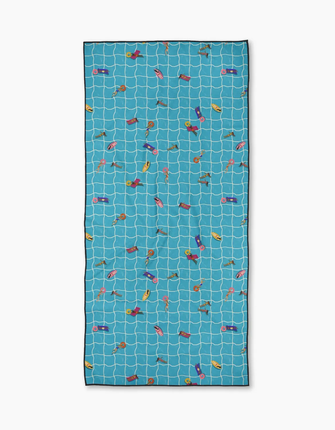 Geometry Beach Towel At The Pool