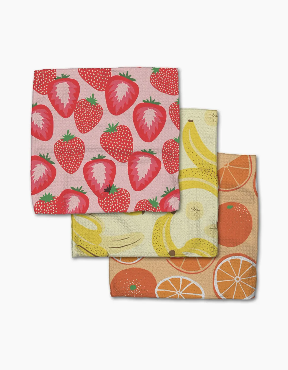 Geometry Dishcloth 3 Pack Favorite Fruit