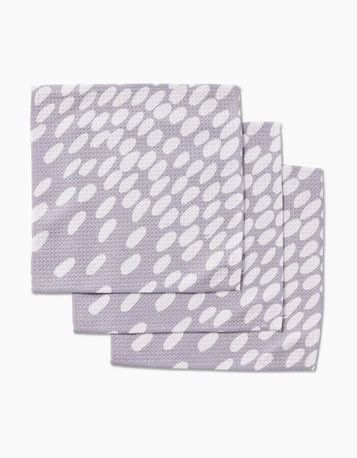 Geometry Dishcloth 3 Pack Spotted Grey
