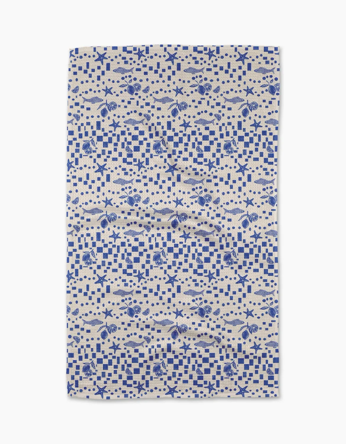 Geometry Tea Towel Santorini Tile