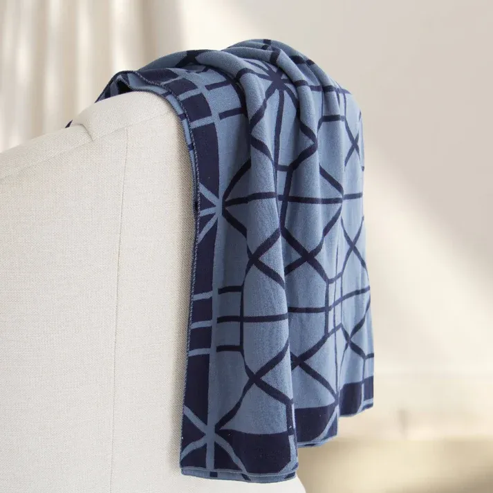 Simone Lightweight Knit Throw For All Seasons 50&quot;x60&quot;