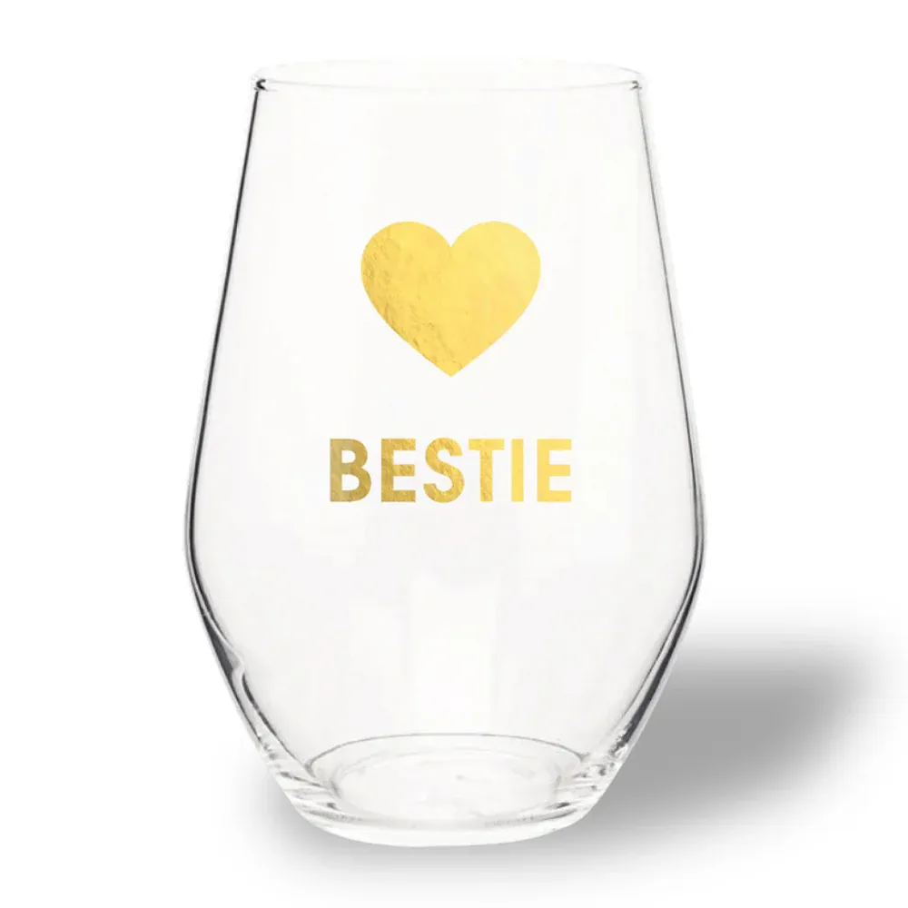 Stemless Wine Glass Bestie