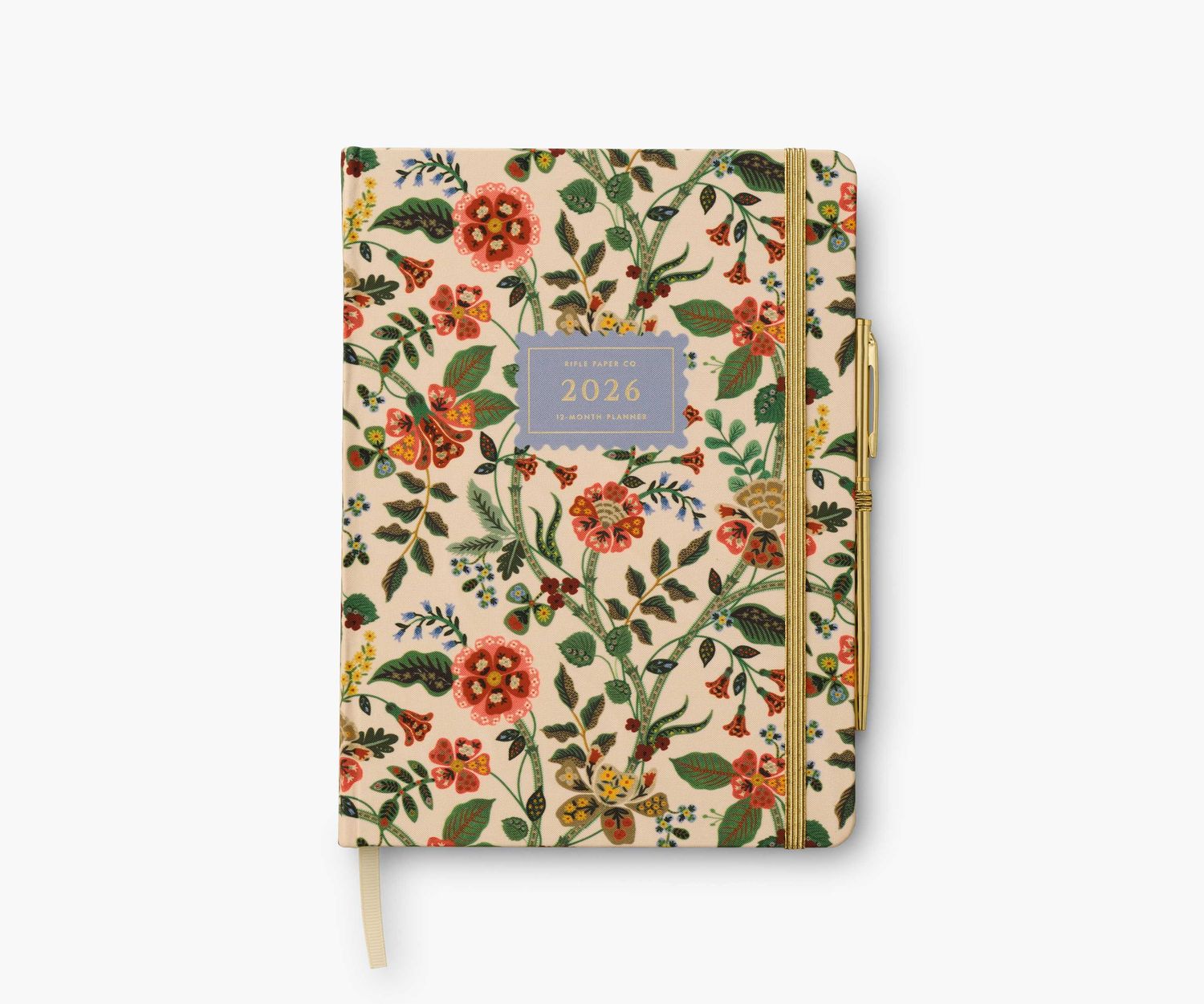 Rifle Paper Co. 12- Month Hardcover Planner With Pen 2026 Gracie