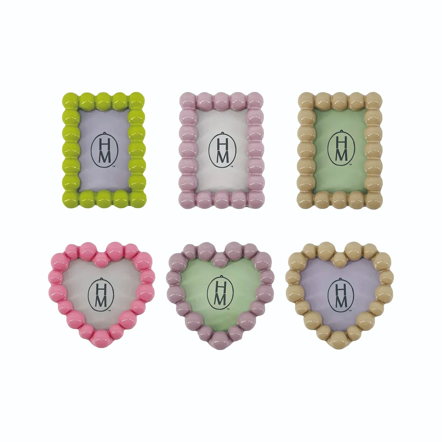 Magnetic Bubble Rectangle Photo Frame Green