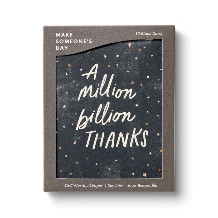 Boxed Cards Constellation A Millon Billon Thanks