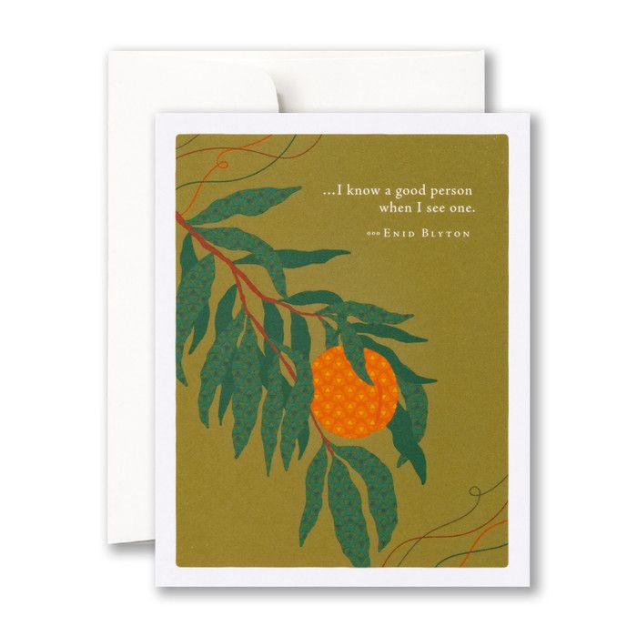 Card I Know A Good Person When I See One