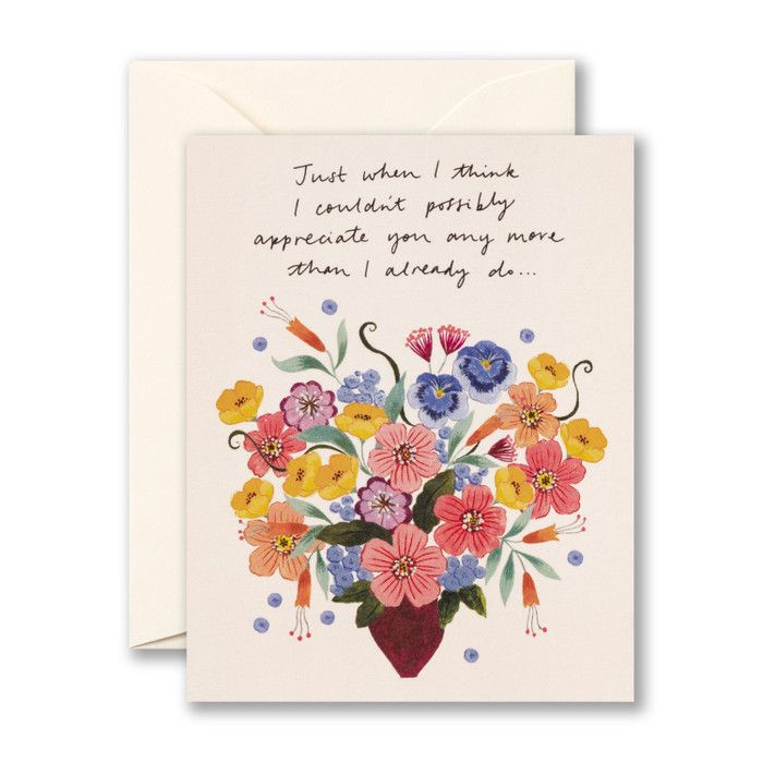 Card Just When I Think I Couldnt Possibly