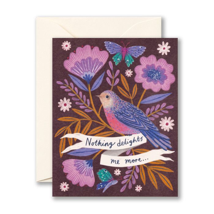 Card Nothing Delights Me More