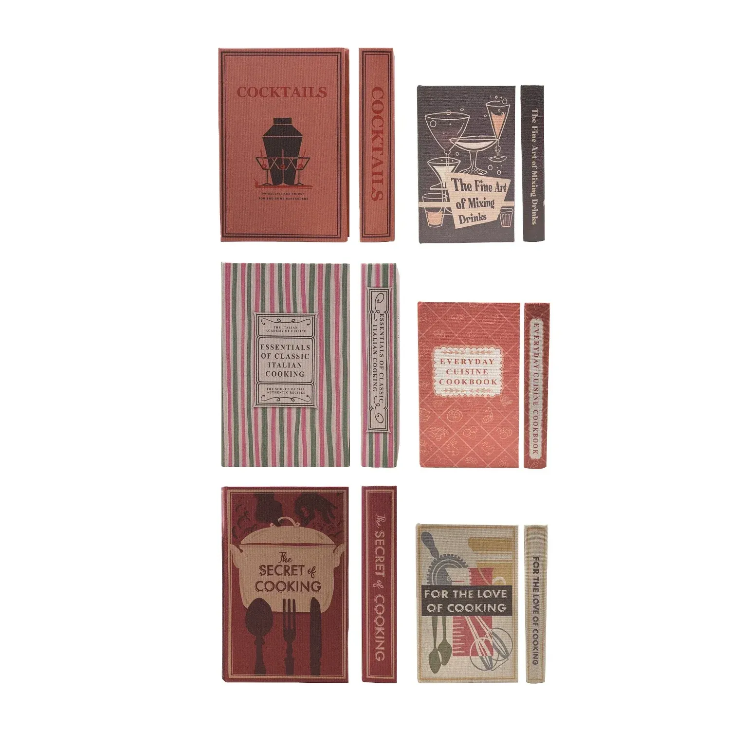 Linen Book Storage Box The Fine Art Of Mixing Drinks Small