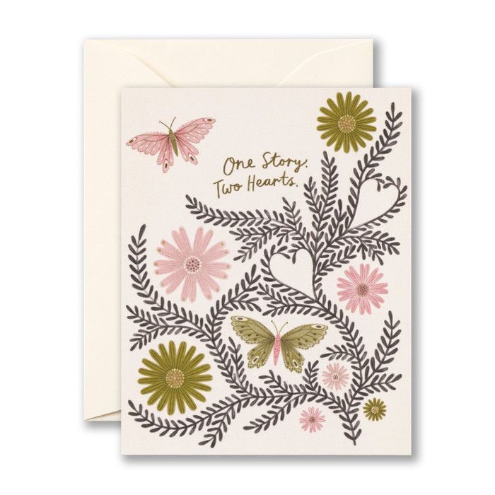 Card One Story Two Hearts