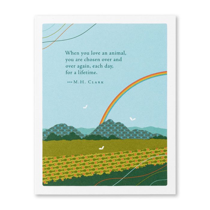 Card When You Love An Animal