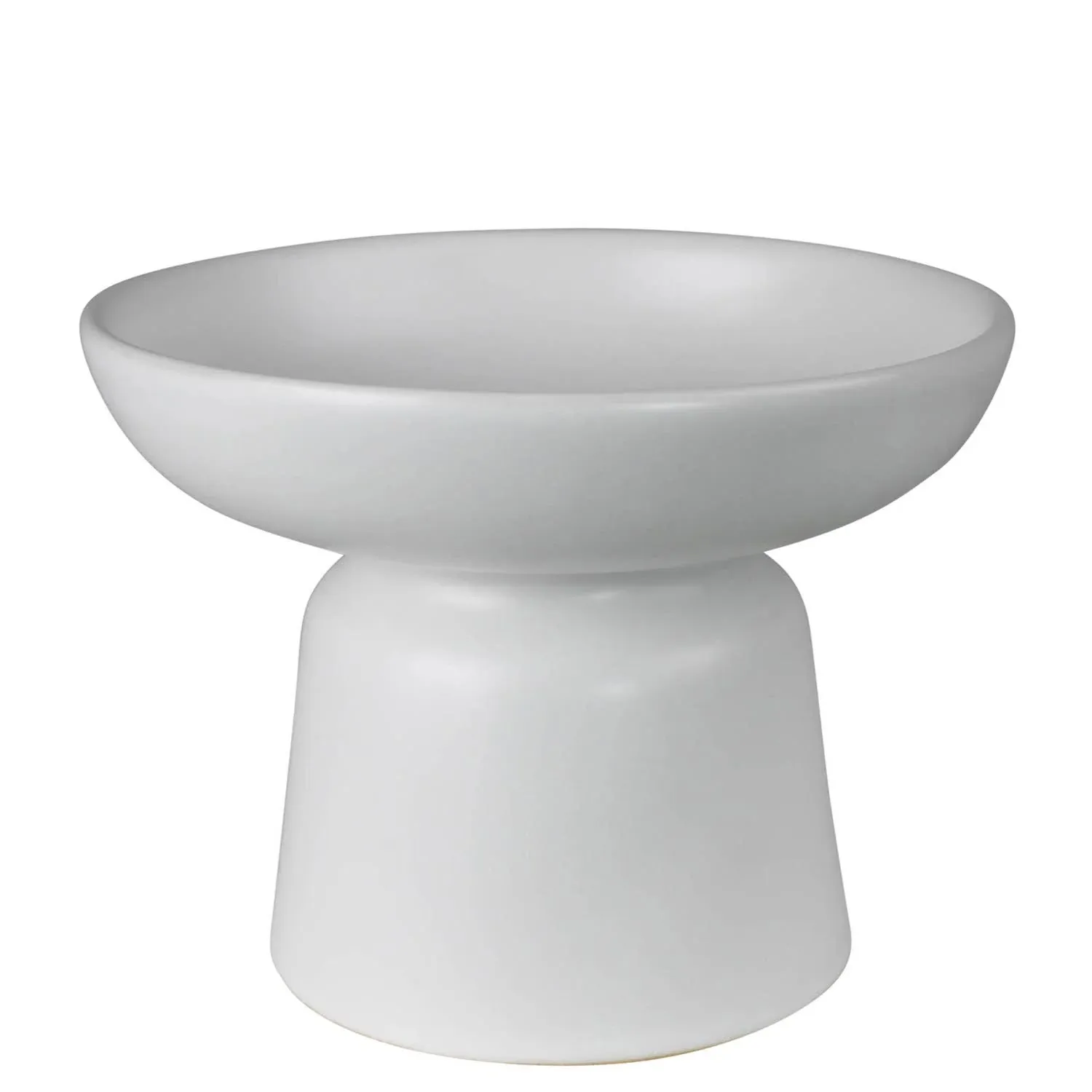 Ceramic Tau Footed Bowl White Large
