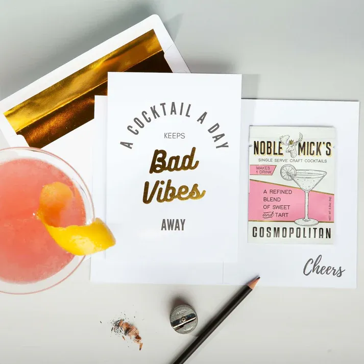 Card A Cocktail A Day With A Cosmopolitan .21oz