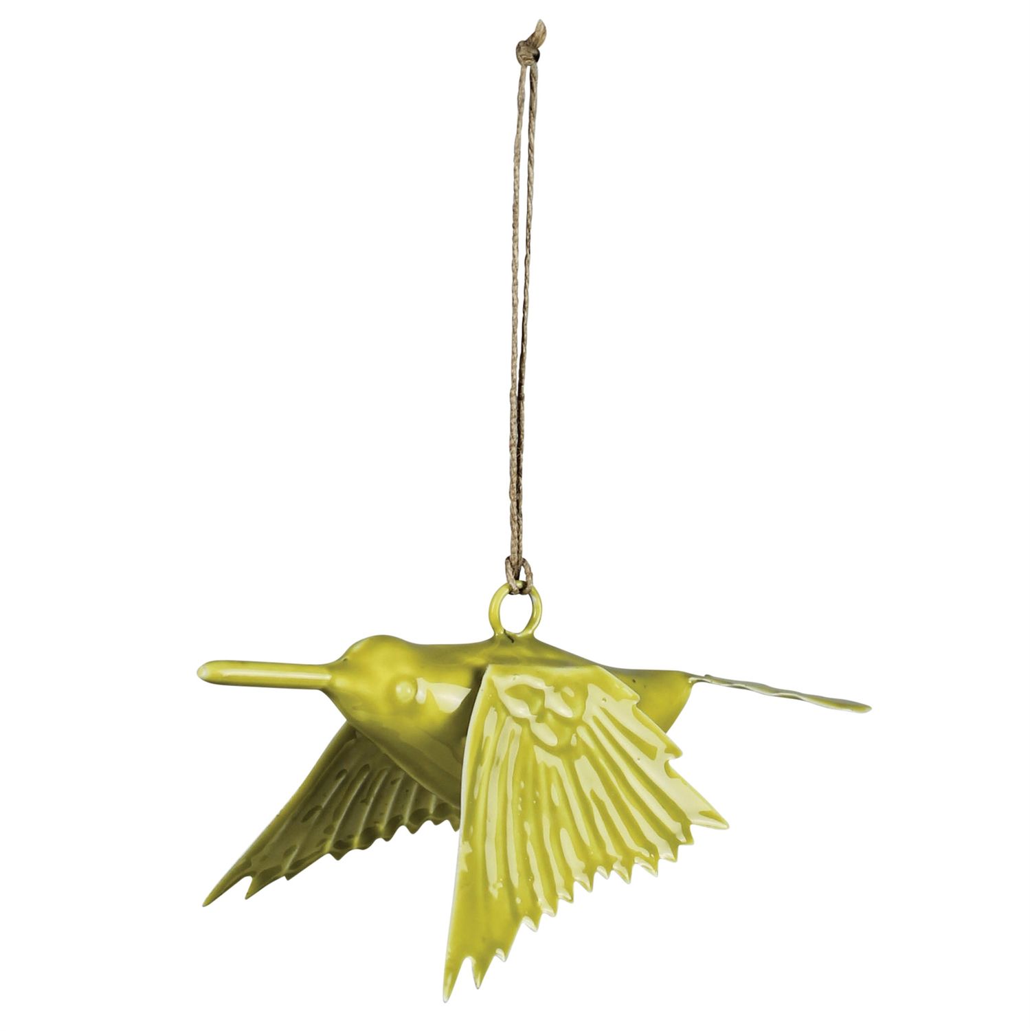 Enamel Hummingbird Yellow
