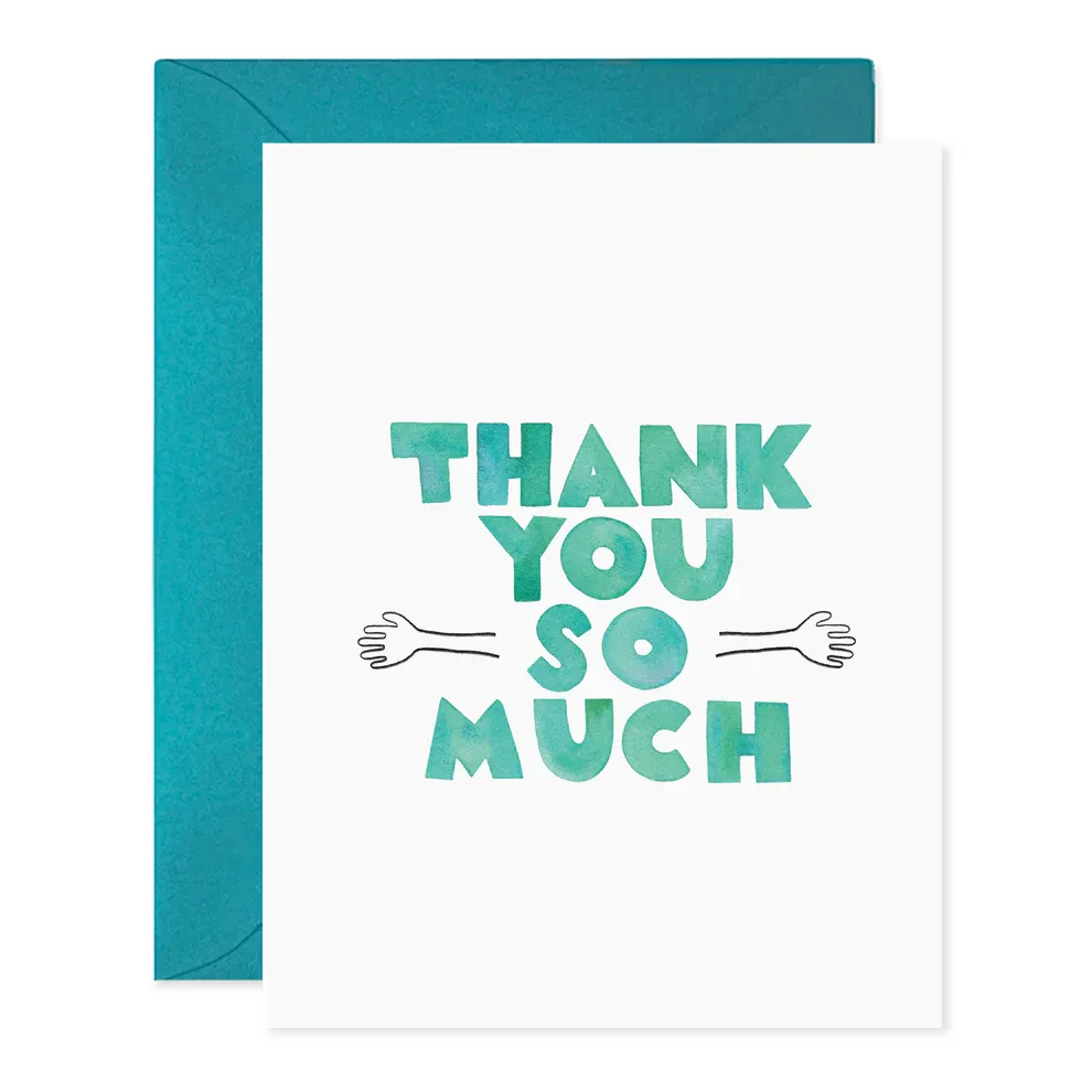 Card Thank You Hug