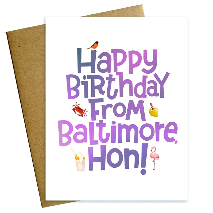 Card Happy Birthday Fron Baltimore Hon
