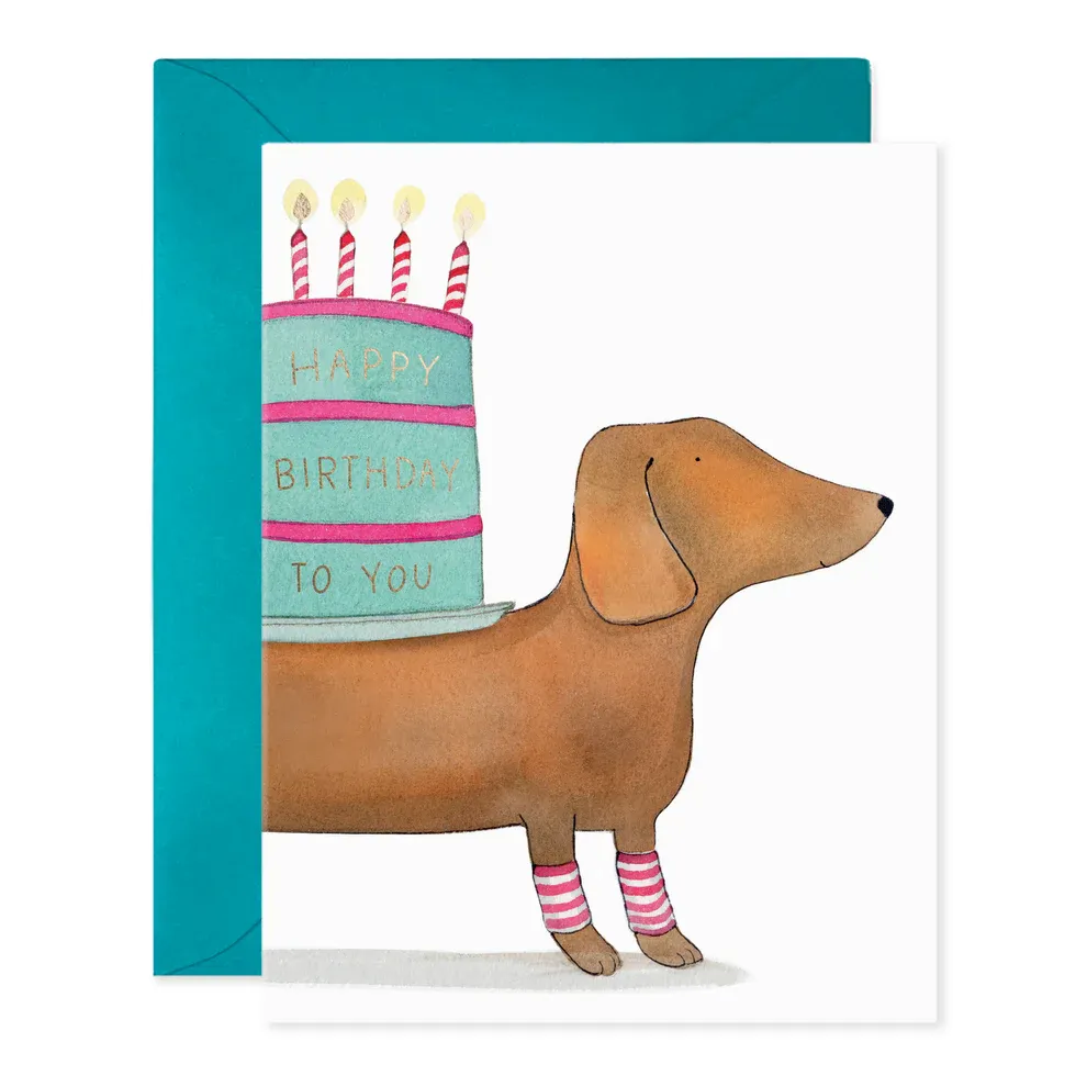Card Slinky Dog Birthday Wishes