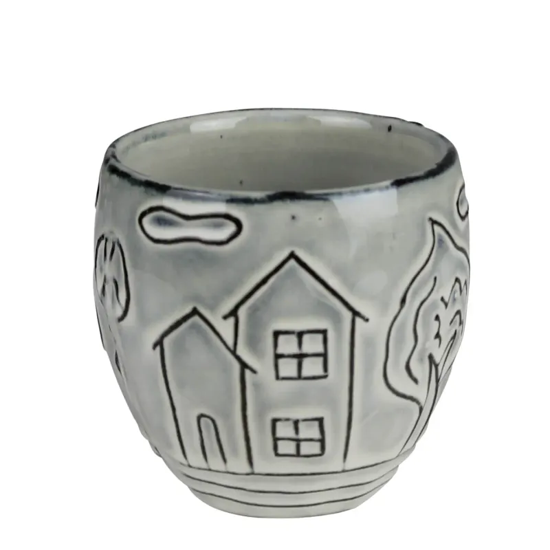 Ceramic House Planter Small