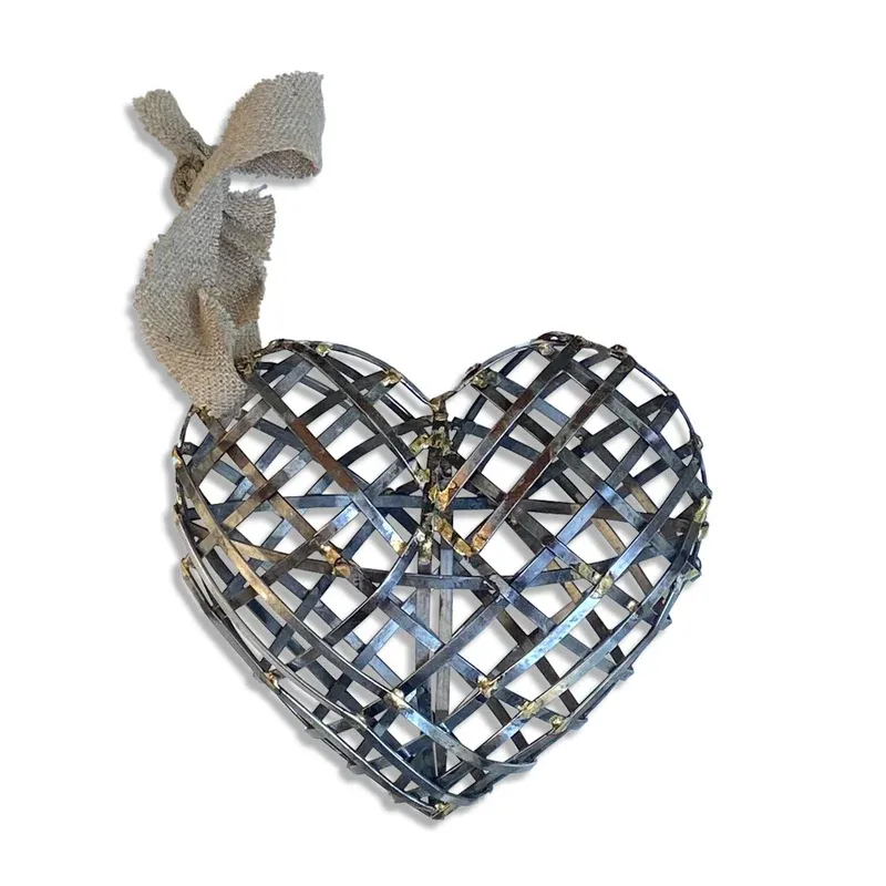 Hand Crafted Metal Heart Medium