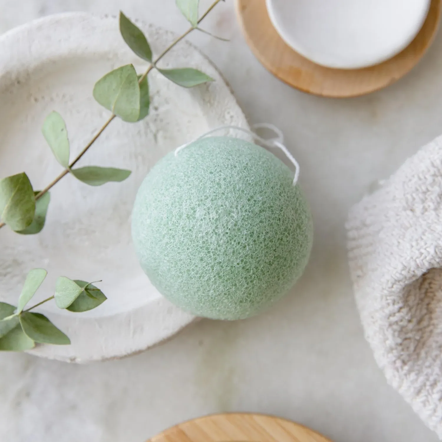 Konjac Facial Sponge Green
