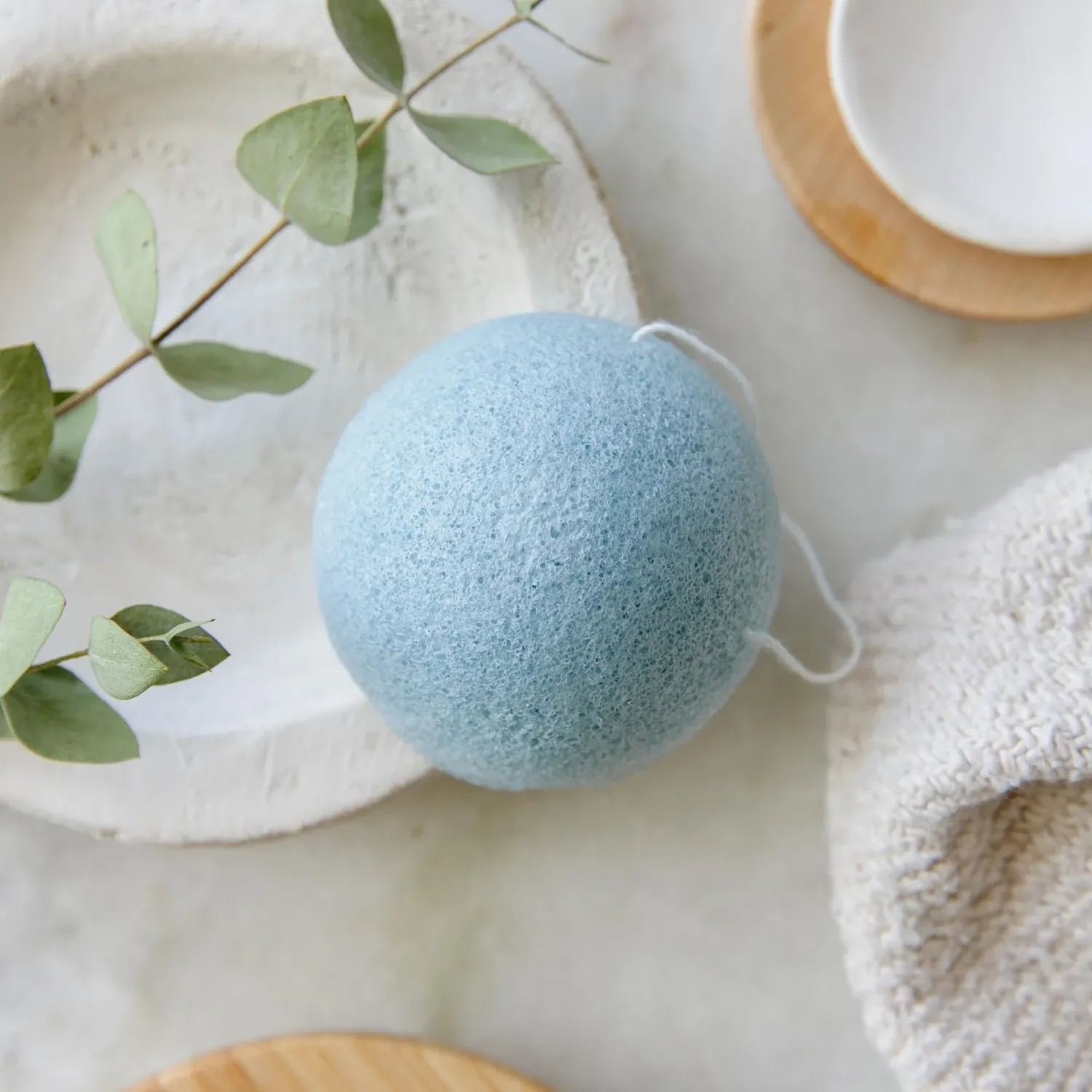 Konjac Facial Sponge Sky Blue