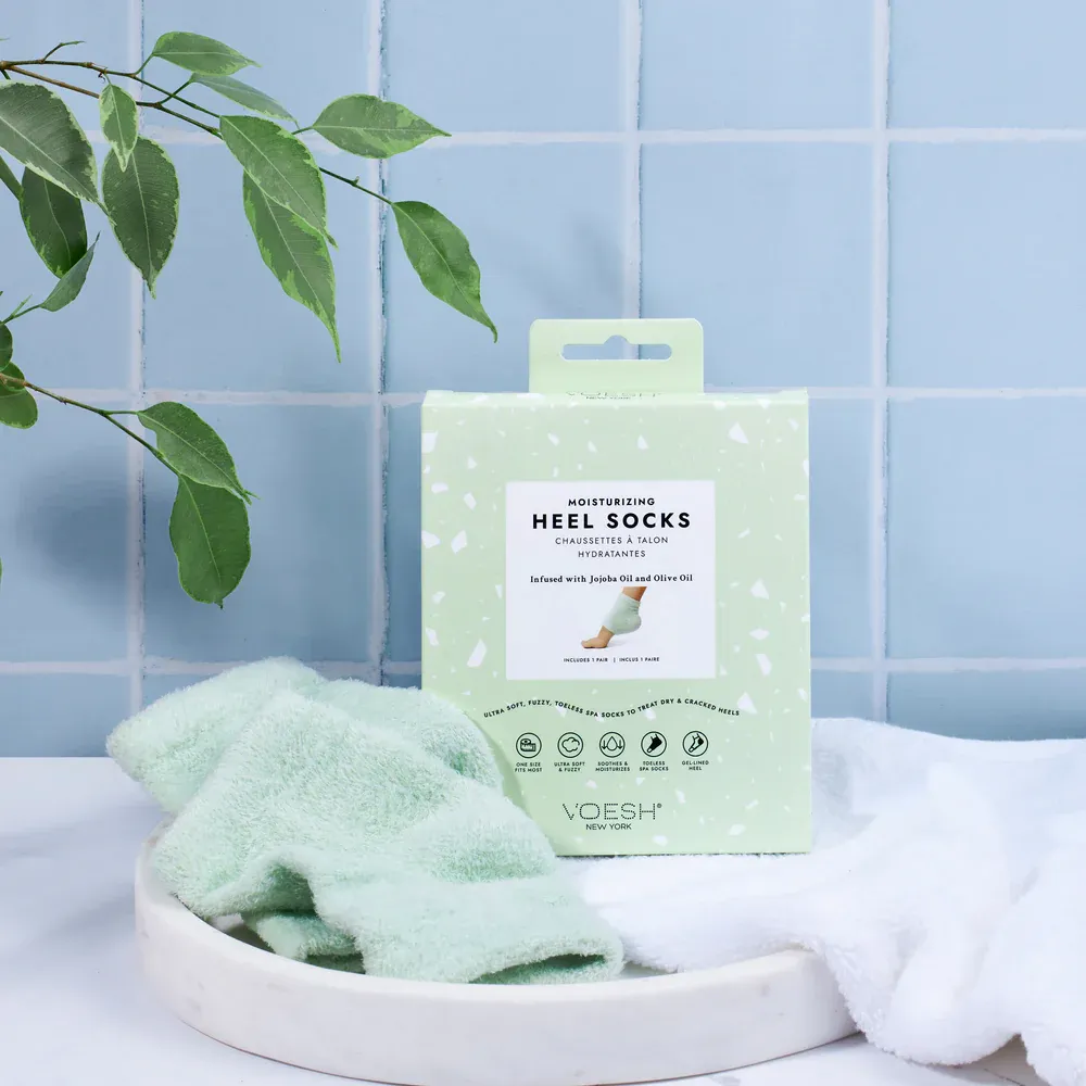 Moisturizing Heel Socks In Green