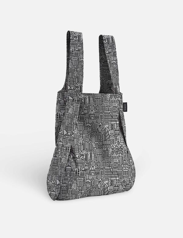 Notabag Bag &amp; Backpack Hello World Grey/Black