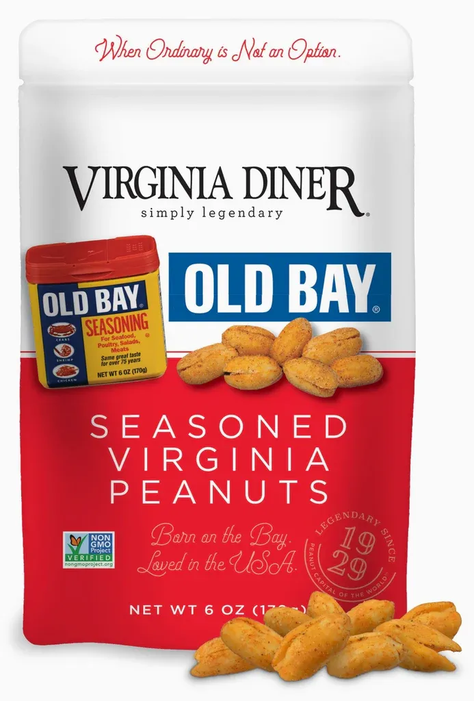 Old Bay Seasoned Virginia Peanuts 6oz Pouch