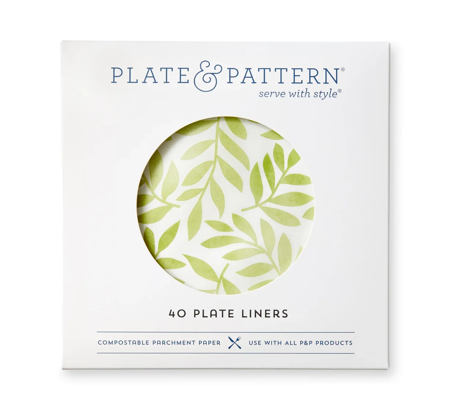 Pack Of 40 Parchment Paper Plate Liners In Mom&#39;s Garden Pattern