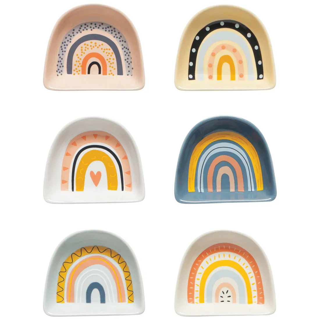 Pinch Bowl Rainbow Dark Blue