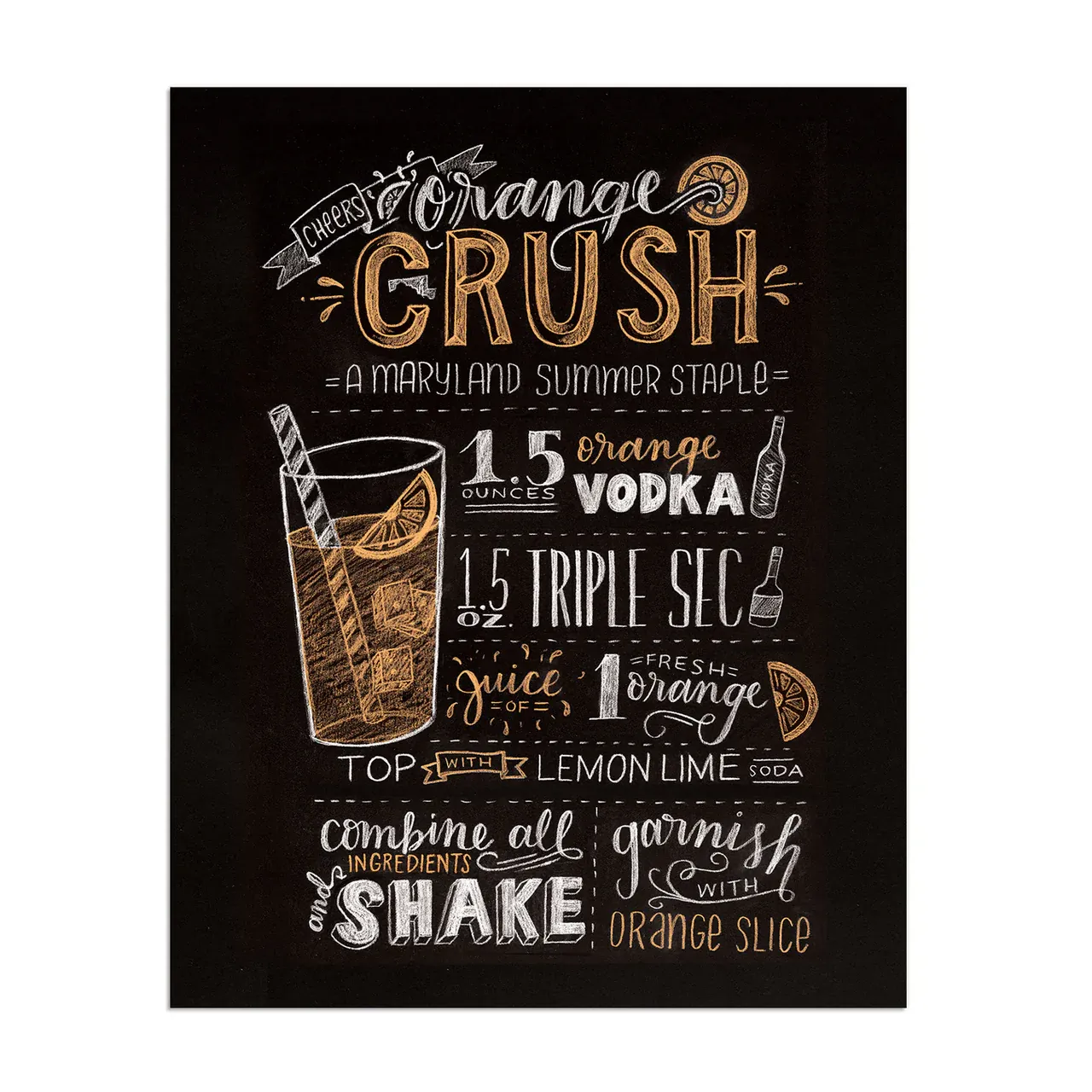 Print Orange Crush 8 X 10