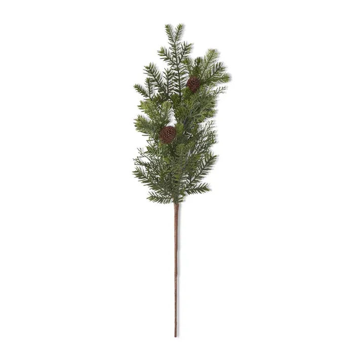 Real Touch Mixed Pine Stem With Pinecones 30&quot;