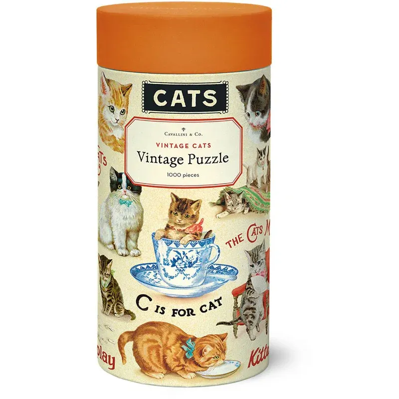 Vintage Cats 1,000 Piece Vintage Puzzle