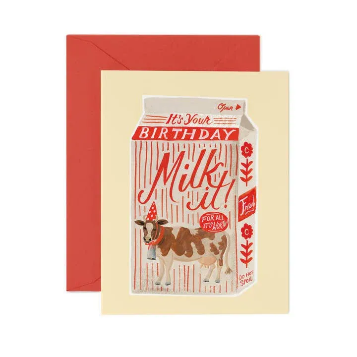 Card Birthday Milk It