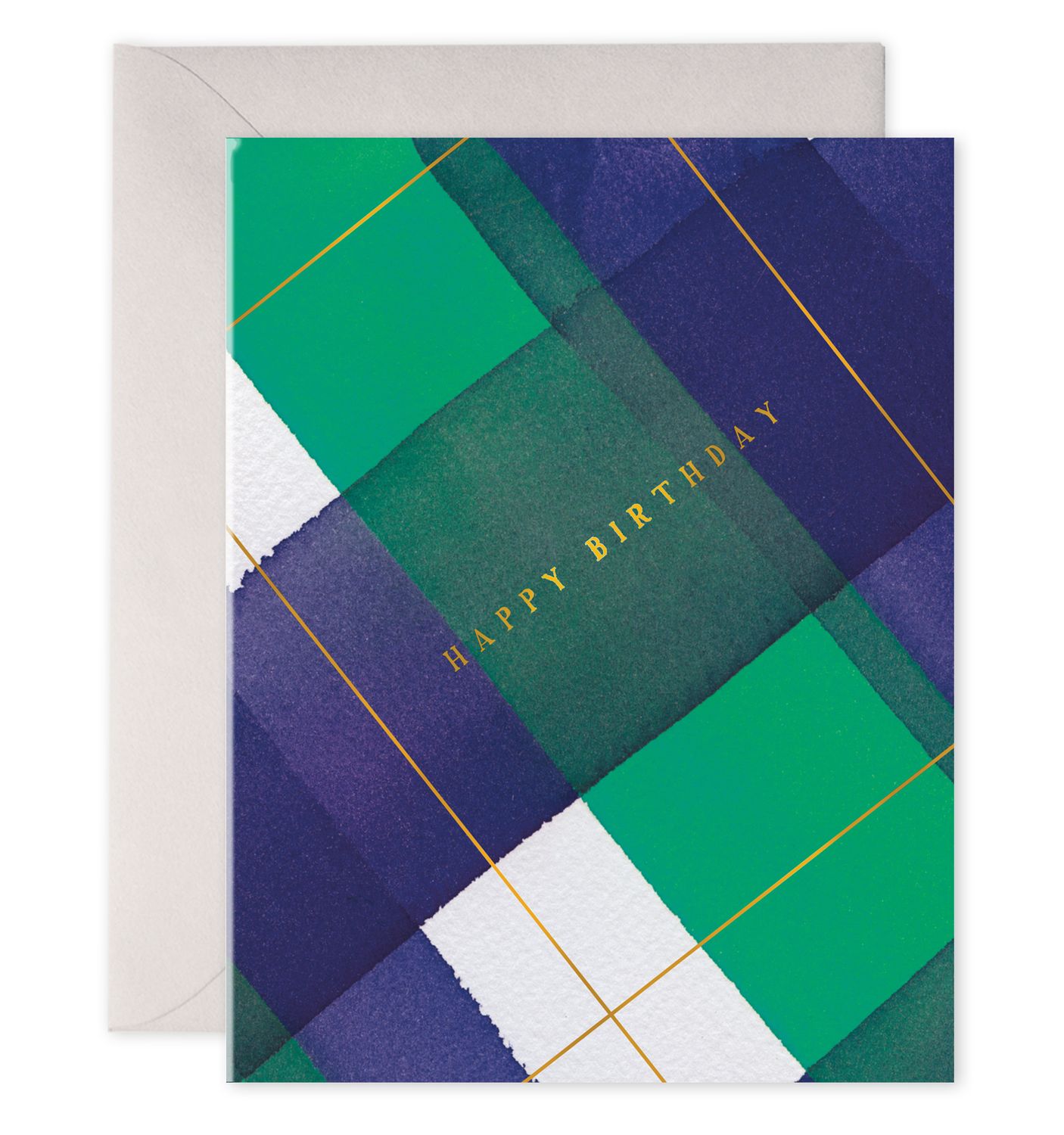 Card Birthday Plaid