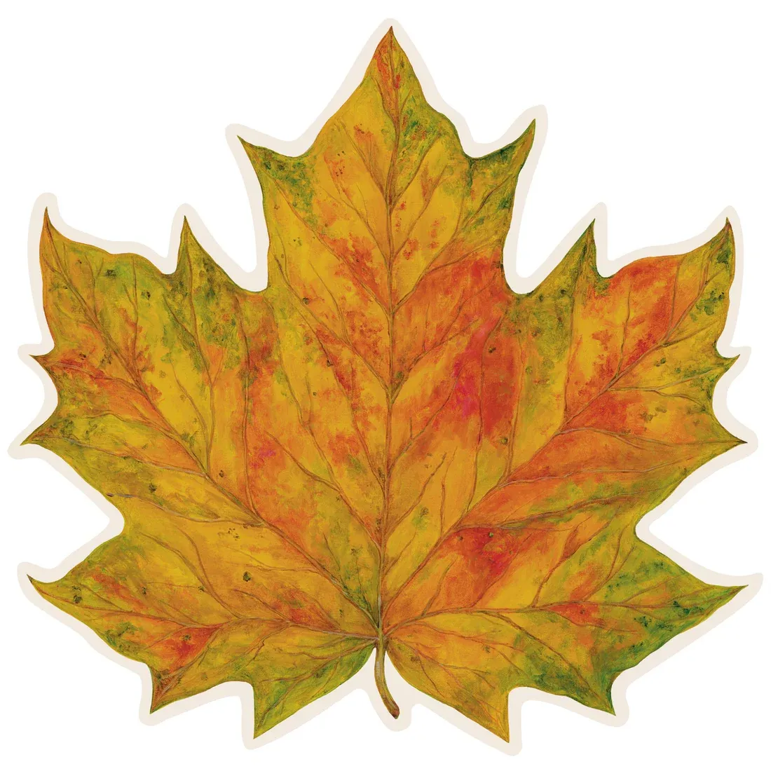 Placemat Die-cut Fall Leaf Pack Of 12