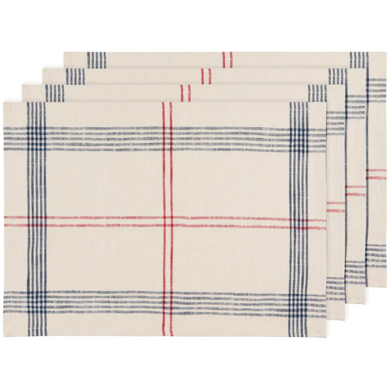 Set Of 4 Placemats In Vintage French Manon