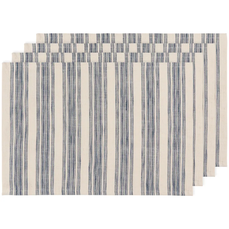 Set Of 4 Placemats In Vintage French Delphine