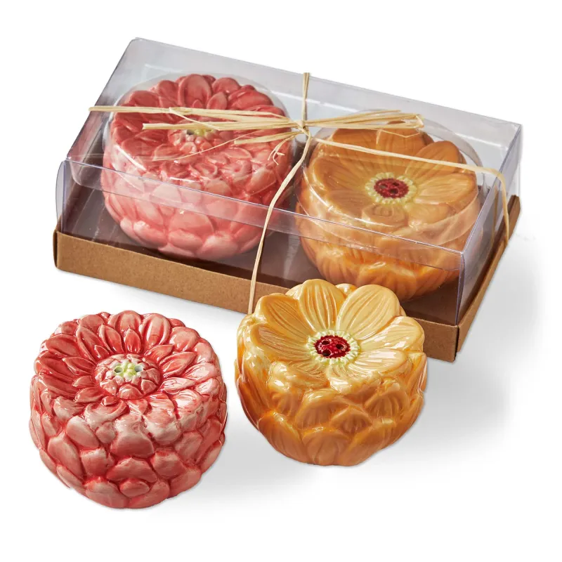 Set Of 2 Blossom Salt &amp; Pepper Shackers FINAL SALE